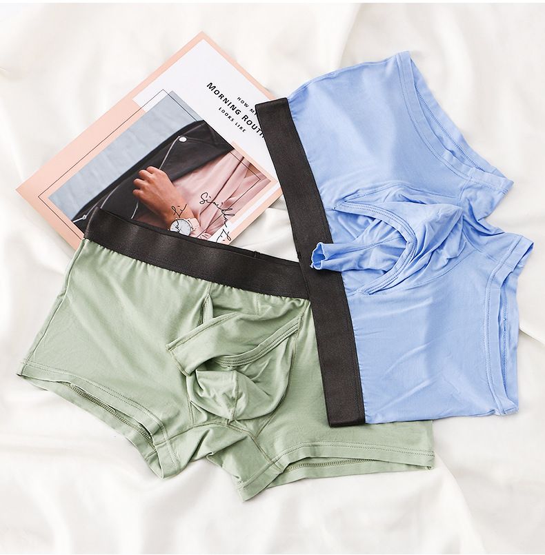 Bambusfaser-Slips für männliche Teenager Elefantennase offene Kugeltrennung Herren-Slips Boxershorts für Jungen_voghion.com