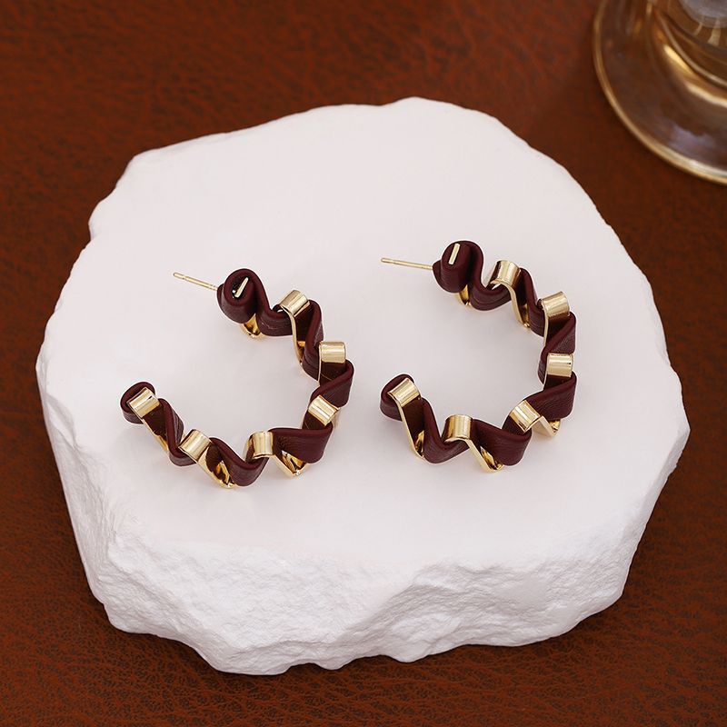 1 Pair Hip-Hop Vintage Style Geometric Alloy Ear Studs_voghion.com