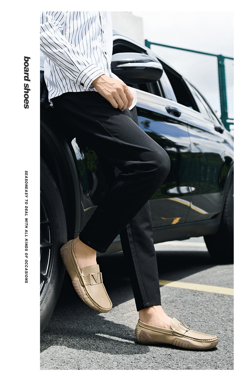 Fashion Men Casual Leather Shoes Luxury Italian Soft Men Loafers Handmade Moccasins Men Breathable Slip On Boat Shoes Plus Size_voghion.com