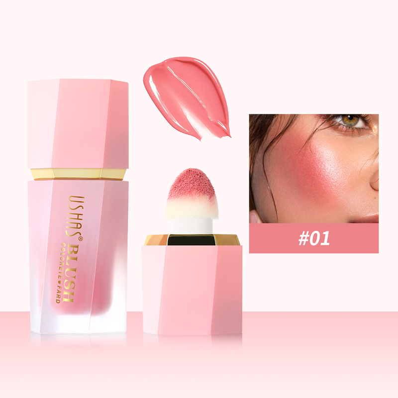 USHAS Liquid Makeup Natural Lasting Waterproof and Colorfast powder blusher Stick_voghion.com