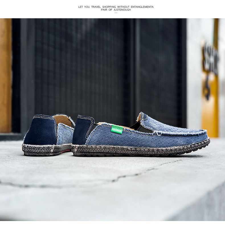 Lässige Slipper für Herren, um aus alten Stoffschuhen bequeme Herrenschuhe mit weicher Sohle zu machen_voghion.com