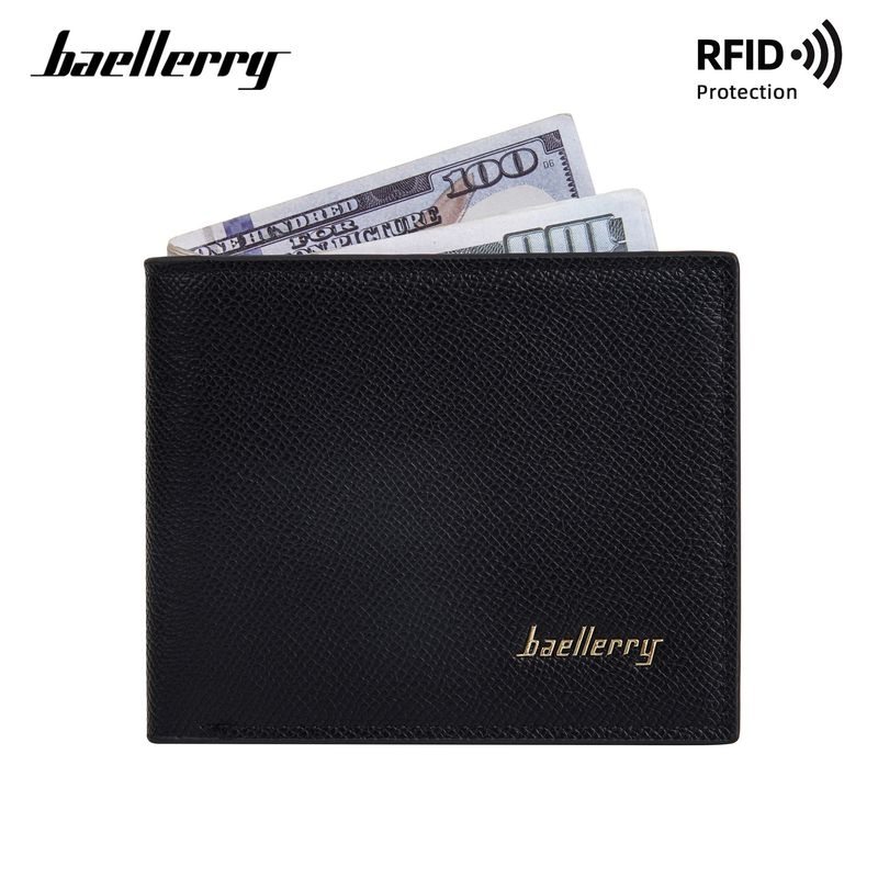 Neu Herren 80% Rabatt Kurzer Reißverschluss Dünne RFID High-End Leder Brieftasche_voghion.com