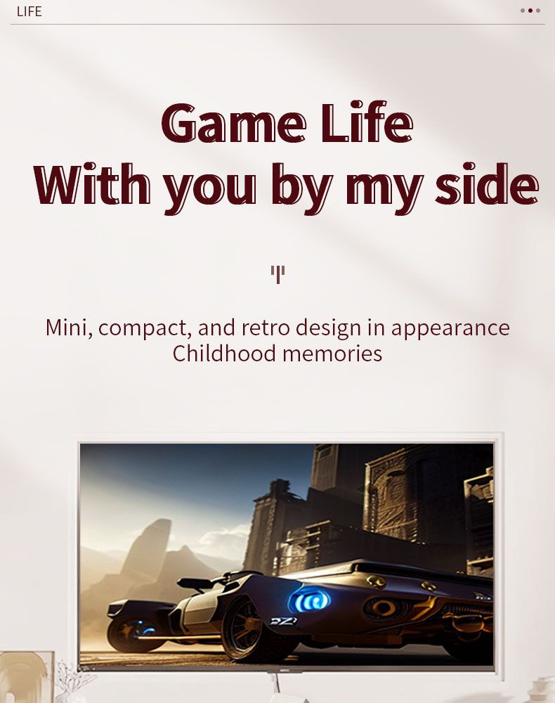 Tengyi Mini HD 2.4G Kabellose Dual-Player-TV-Spielekonsole, Retro FC Home Entertainment System für Familie und Freunde_voghion.com