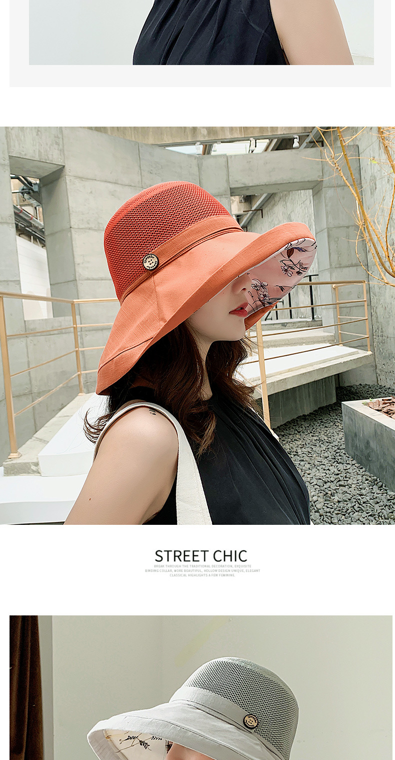 Cappello da pescatore a tesa larga da donna, cappello da sole versatile, cappello da spiaggia con protezione solare, cappello da sole estivo, cappello da bacino temperamento_voghion.com