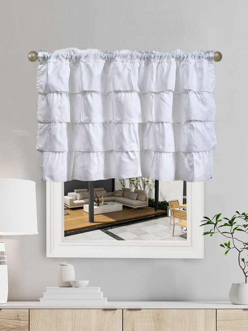 Cortinas semitransparentes modernas – cortinas de poliéster com babados para sala de estar (forro 100% blackout opcional, sem necessidade de furação, branco/prata/verde)_voghion.com