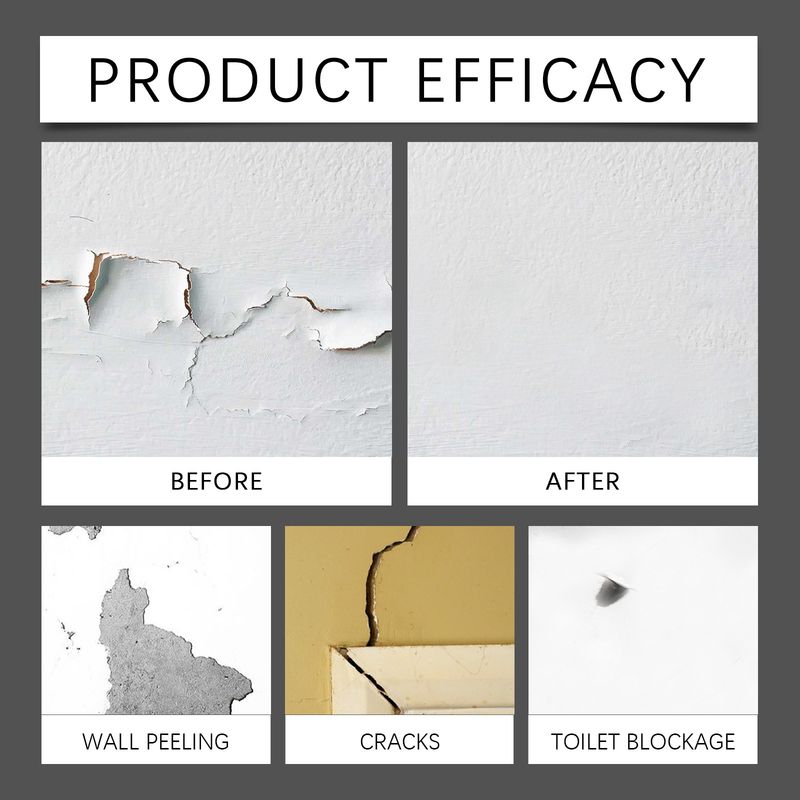 Wandreparaturpaste, Wandrenovierungsabdeckung Dekontamination Wandfarbe abfallend Feuchtigkeitsbeständige Rissreparaturpaste_voghion.com