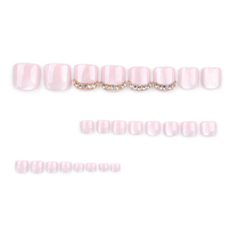 2024 Cat Eye Pink Solid Droen Glänzend Diamant Kuerz Neel an Zeh Blat_voghion.com