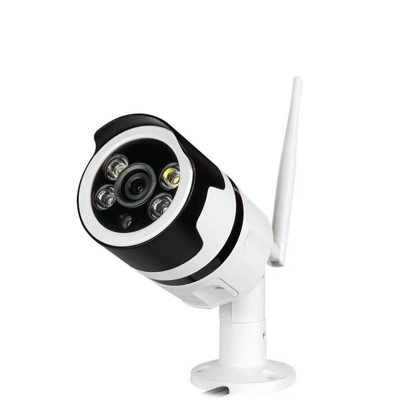 HD-Nachtsicht Vollfarb-Outdoor-wasserdichte drahtlose WiFi-Gun-Kamera-Netzwerk-Kit Heimüberwachung_voghion.com