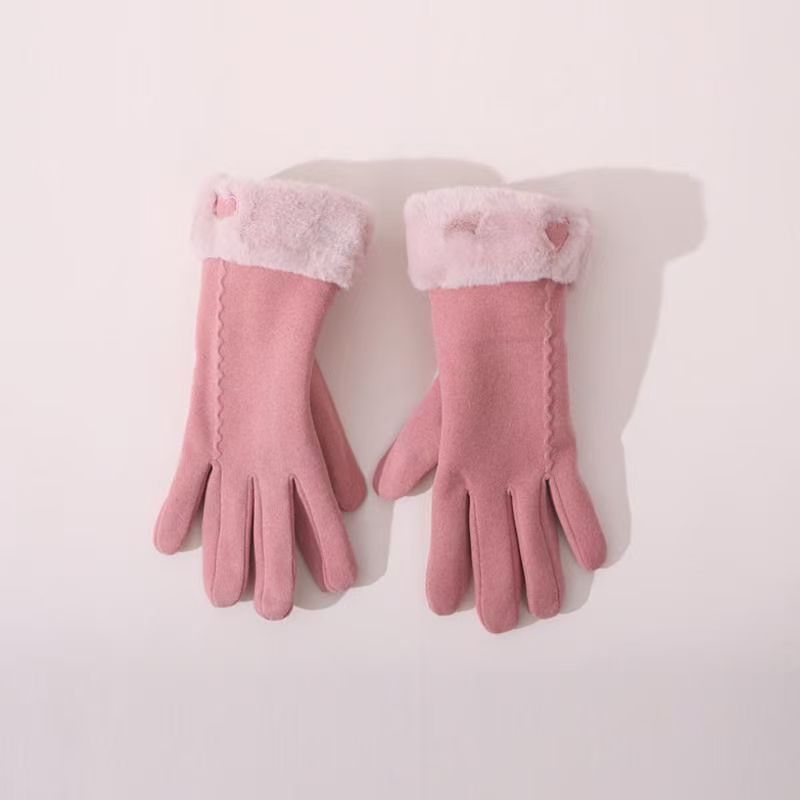 New Winter Gloves For Women, Cold-Proof, Windproof, Warm, Fleece-Lined, Thickened, Touchscreen, High-Value, Cute_voghion.com