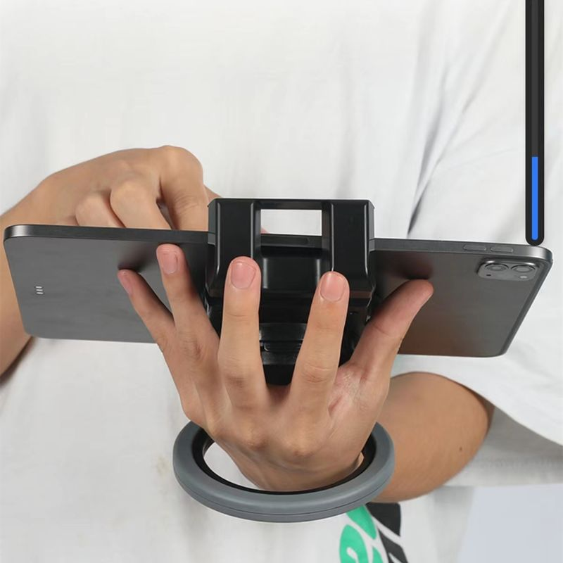 Kunjiuyou-Halter, universell verstellbar, multifunktional, faltbar, platzsparend, Schreibtisch-Unterstützung, Desktop-Tablet-Telefonständer_voghion.com