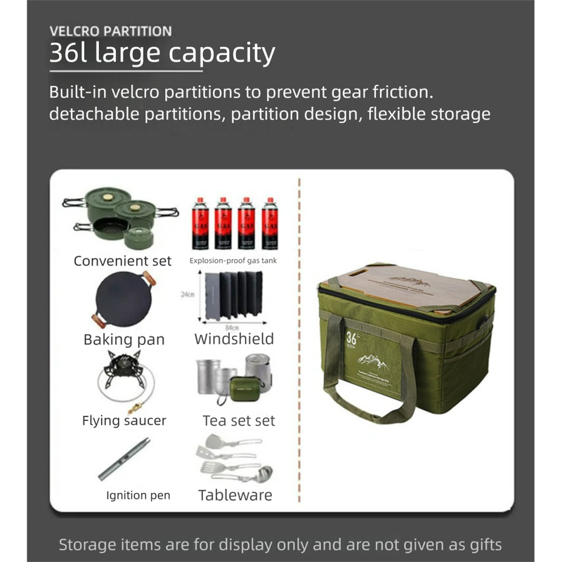 New Multifunctional Camping Tactical Storage With Table Board, Portable Handheld Equipment Outdoor Organizer Bag_voghion.com