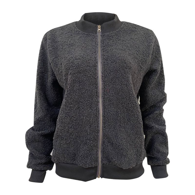 Fleecejack met rits voor dames - comfortabele winteroutfit met zachte sherpavoering, lichtgewicht en warm, casual streetwear_voghion.com