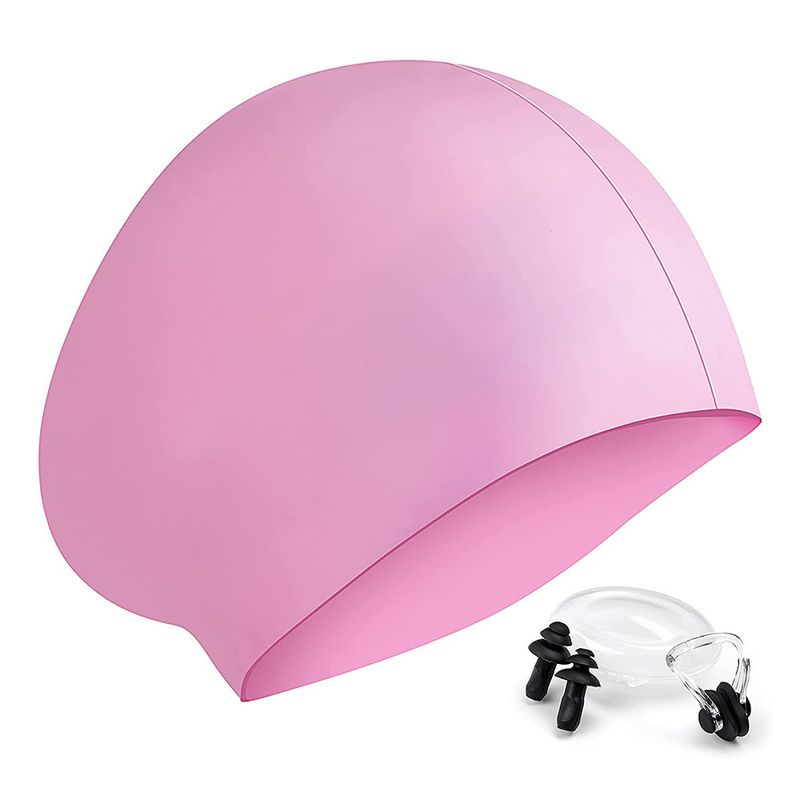 Women's Swimming Cap Waterproof Comfortable Silicone Swimming Cap_voghion.com