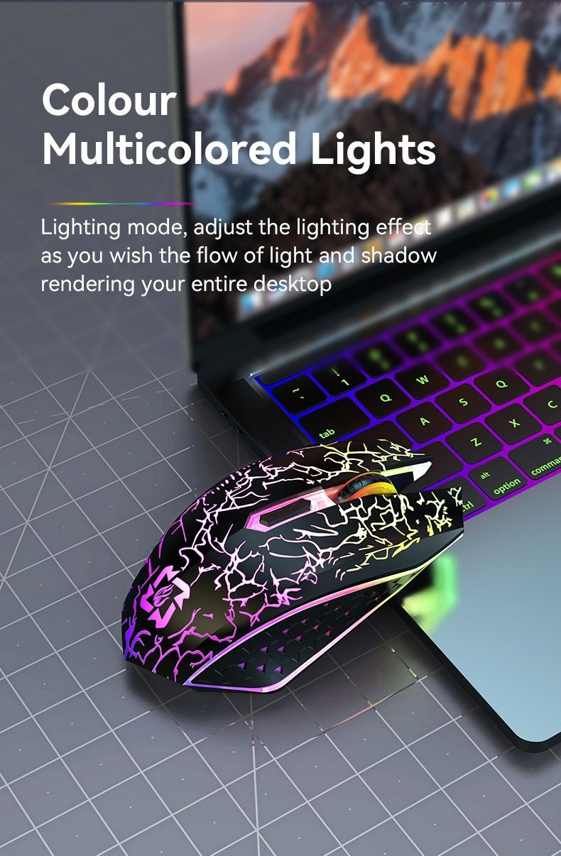 Digitex Digitex Wireless Bluetooth Wired USB Gaming Luminous E-sports Mechanical Wrangler Hot Wheels Silent Mouse Wholesale_voghion.com