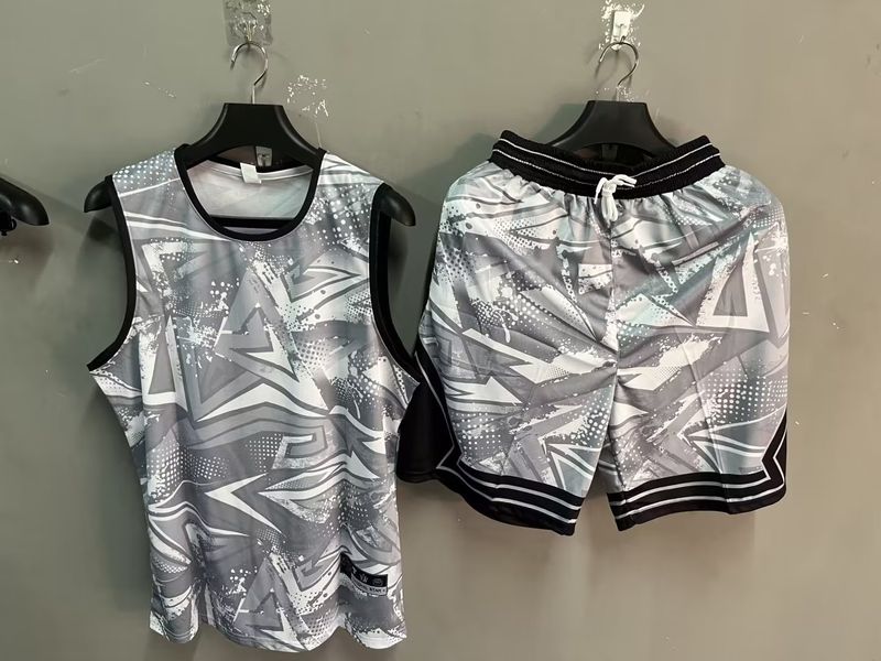 Basketball suit set, men's printed quick drying loose vest, sports letting training team uniform, student jsey,_voghion.com