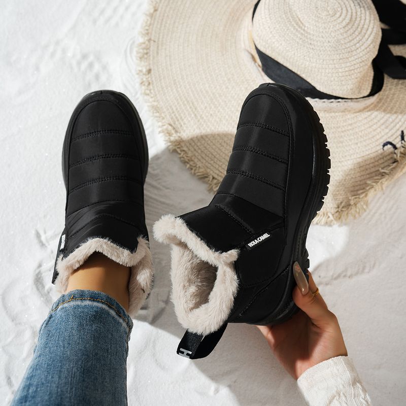 Women's Waterproof Snow Boots With Fleece Lining - Slip-Resistant, Warm & Comfortable Winter Shoes For Outdoor Activities_voghion.com
