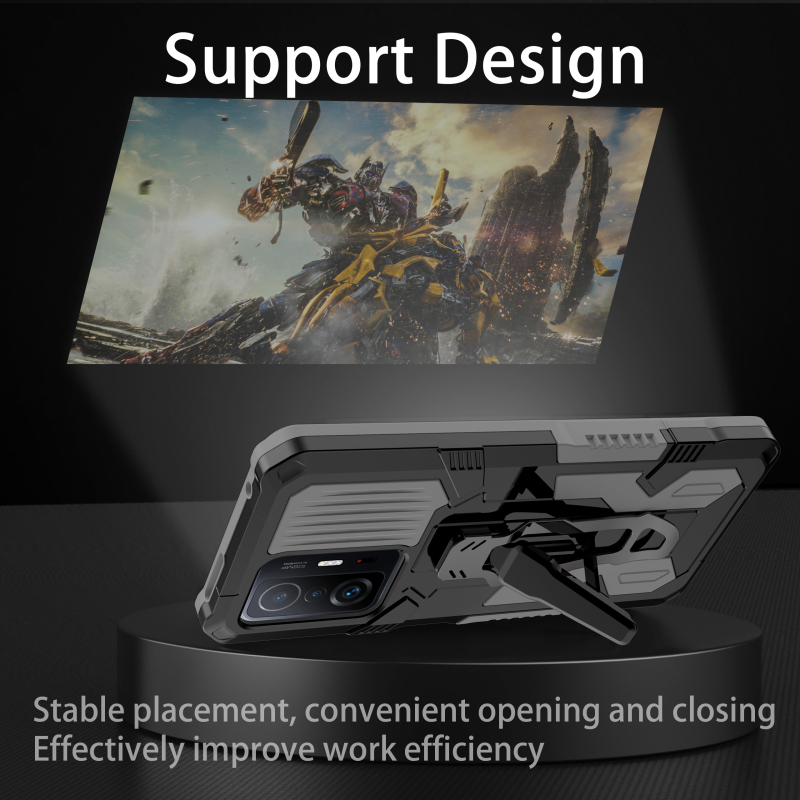 Metal Belt Clip Armor Shockproof Case For Xiaomi Redmi Note 12 11 10 9A Mi 10T 11T Poco X4 X3 NFC X5 Pro Stand_voghion.com