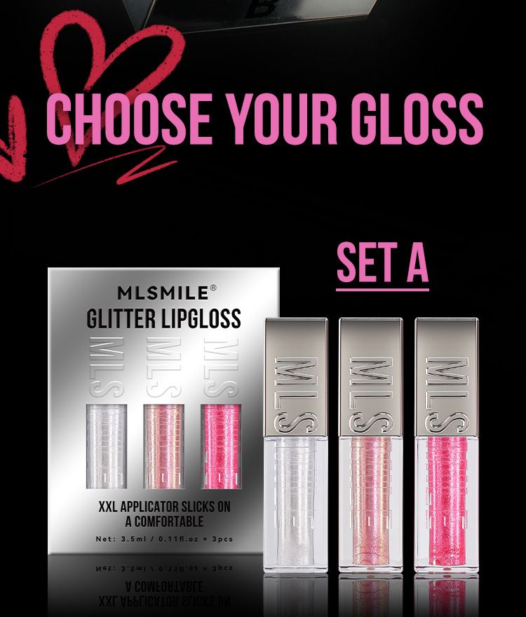 Pearlescent Flash Colorful Liquid Lipstick Mirror Water Gloss Lip Balm Set_voghion.com