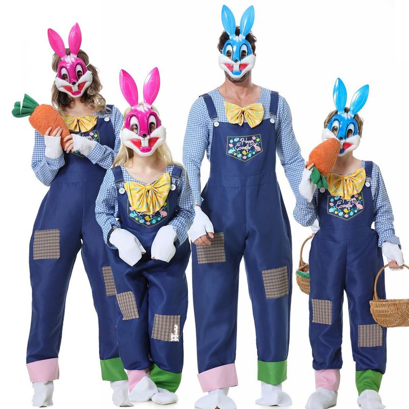 Disfraz de cosplay de Halloween, fiesta de carnaval, juego de rol, conejo, conjunto completo para padres e hijos_voghion.com