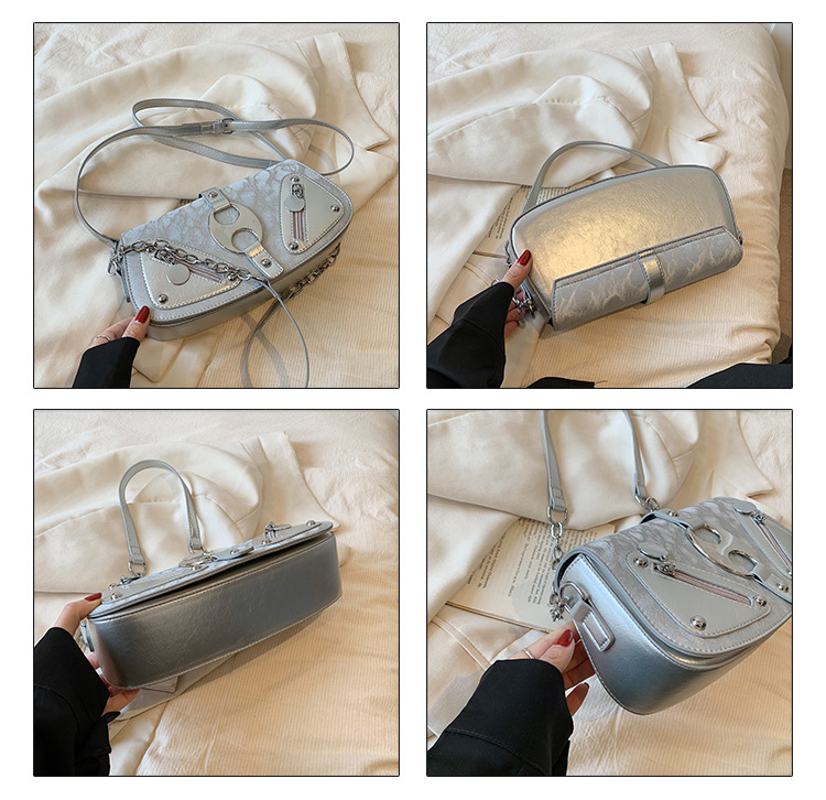 Borsa a tracolla Borsa di nicchia francese Grande capacità da donna 2023 Nuova borsa da sella per borsa a catena di fascia alta per tutte le partite estive_voghion.com