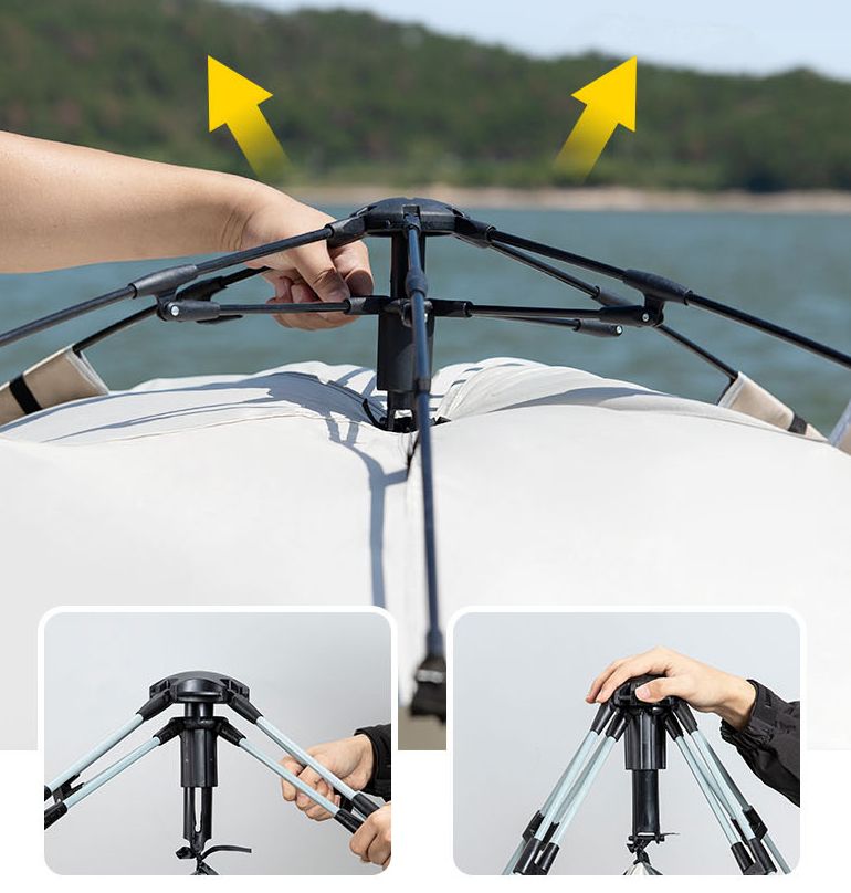 Outdoor Fully Automatic Sun Protection Windproof Quick Open Home Folding Waterproof Camping Picnic Tent For 3-4 People_voghion.com