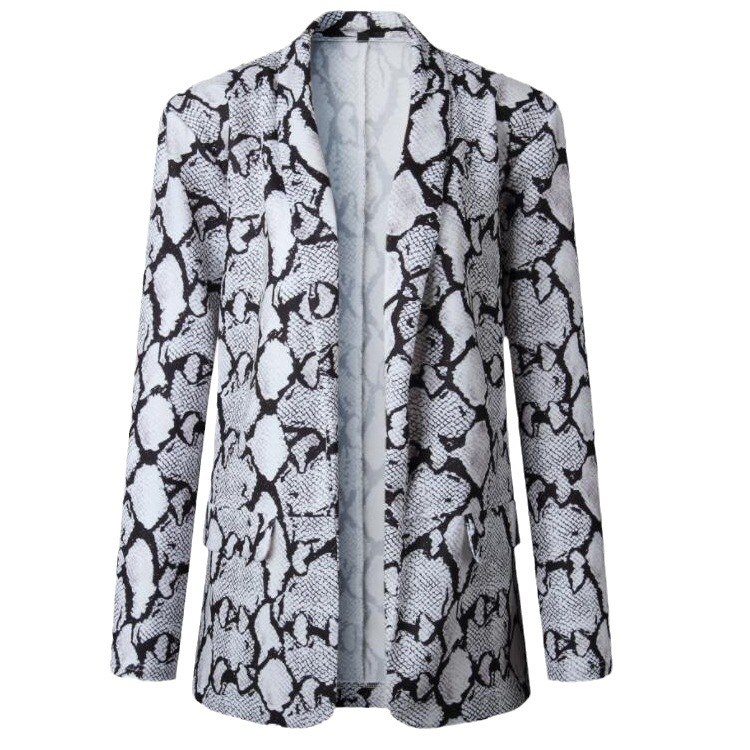 2025s 2025 Autumn/winter Sexy Snake Leopard Print Long Sleeved Women's Top Suit Jacket SY2602_voghion.com