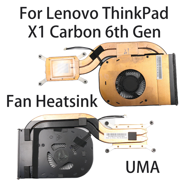 Original For Lenovo ThinkPad X1 Carbon 6th Gen Laptop Heatsink CPU Cooler Cooling Fan FRU:01YR204 01YR159 01YR203 UMA_voghion.com