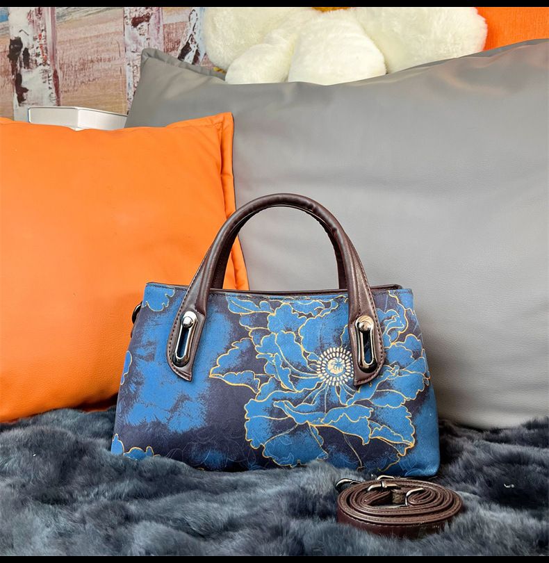 Single Shoulder Bag, Women's Fragrant Cloud Gauze, Chinese Style Ink Painting, Single Shoulder Bag_voghion.com