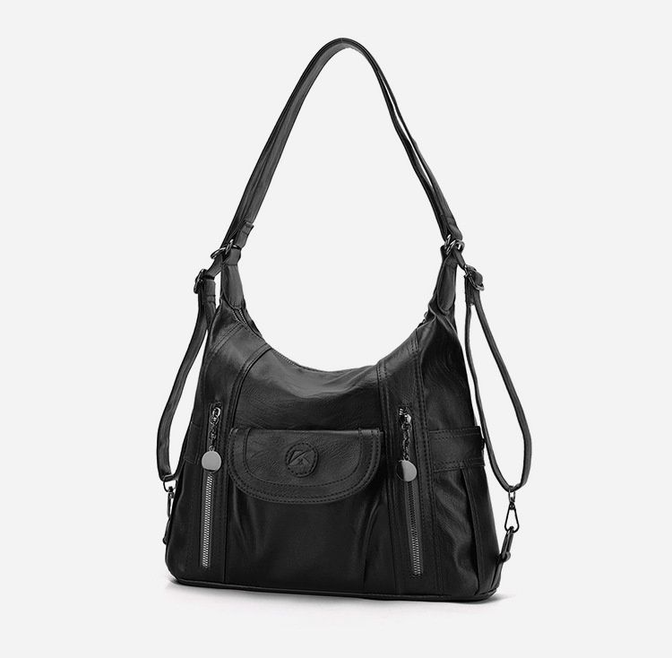 New Shoulder Bag Women's Bag Trendy And Versatile Simple And Fashionable Korean Version Large Capacity Handbag Backpack_voghion.com