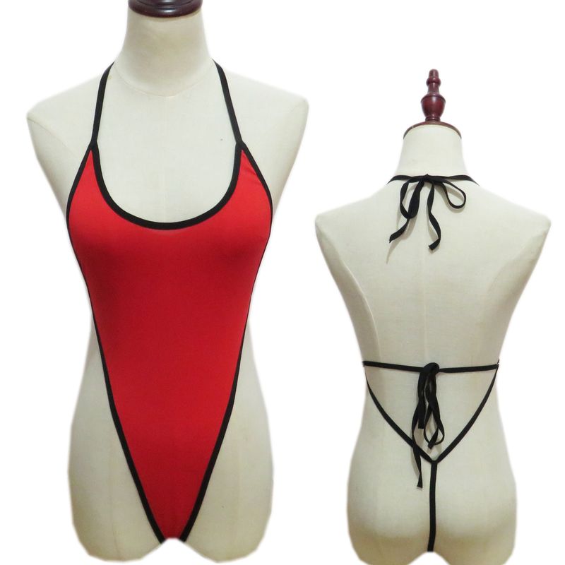 Intieme mini badpak badmode dame sexy perspectief eendelig driepunts bikinipak 384_voghion.com
