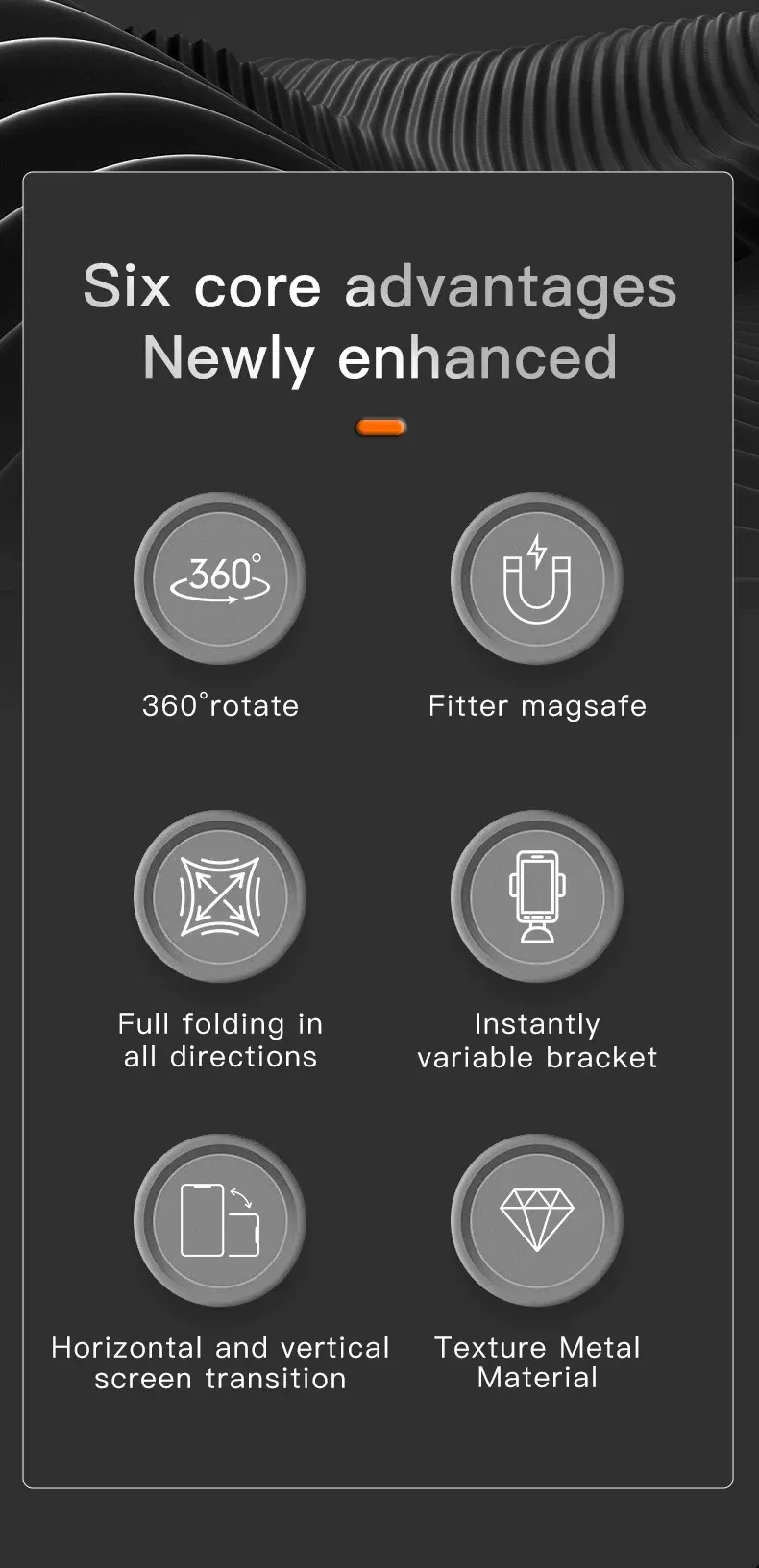 2025 Dual-Mode Phone Grip Double-Sided Magnetic Ring Stand + Kickstand For Mag Safe IPhone 14 15 16 Pro Max Gym Or Car_voghion.com