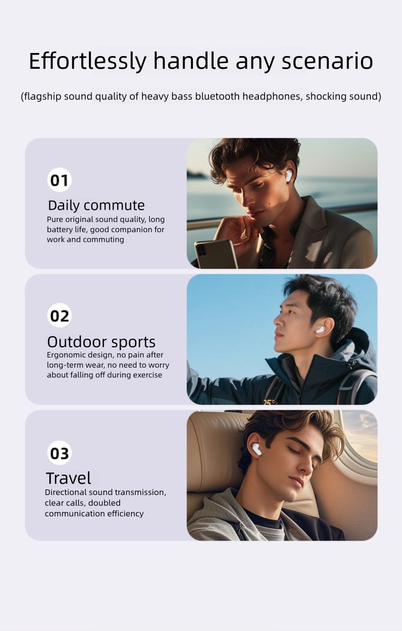 2025 New Bluetooth In-Ear V5.4 Long Battery Life Sports Private Model AI Translation Earbuds_voghion.com