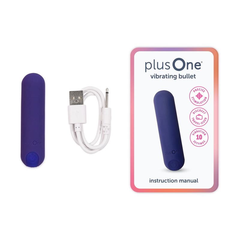 Massageador vibratório plusOne Soft Touch, 10 configurações de vibração, à prova d'água_voghion.com