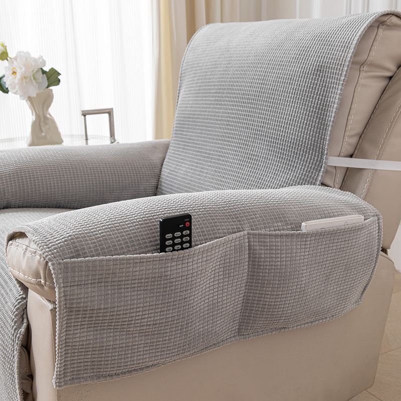 Sofabezug aus Maisfleece – universell passender, dehnbarer Sofaschutz mit rutschfester Unterseite, maschinenwaschbar (Beige, Grau, Braun)_voghion.com