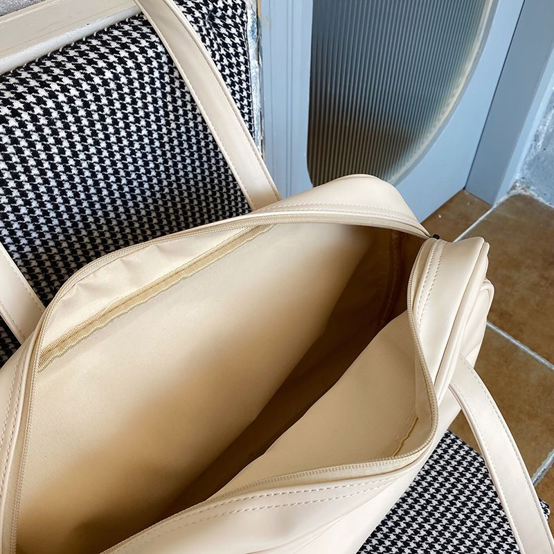 Borsa da donna di grande capacità 2023 Borsa da viaggio in pelle PU Borsa a tracolla per laptop da scuola solida per borsa a tracolla casual da donna_voghion.com