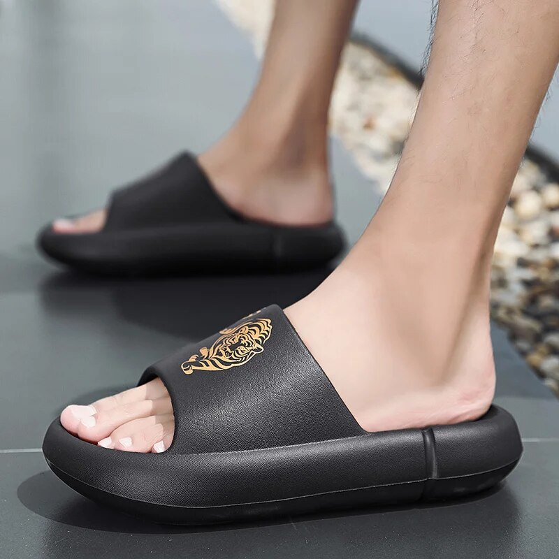 Γυναικείες και ανδρικές παντόφλες Αντιολισθητικές ολισθηρές ολισθητήρες από μαλακό αφρό με χοντρή σόλα άνετη παντόφλα για εσωτερικούς χώρους_voghion.com