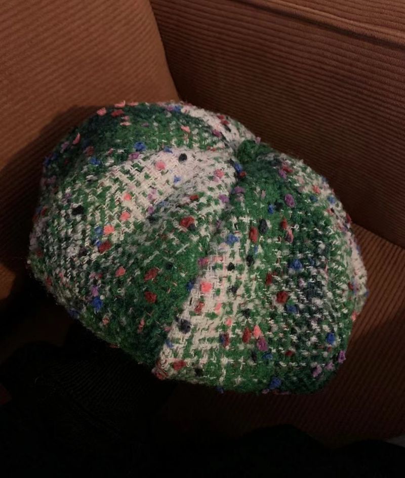 Koreanische Instagram Rot Rosa Weihnachten Baskenmütze Frauen Herbst und Winter Stil Zeigen Gesicht Kleine Maler Achteckigen Hut_voghion.com