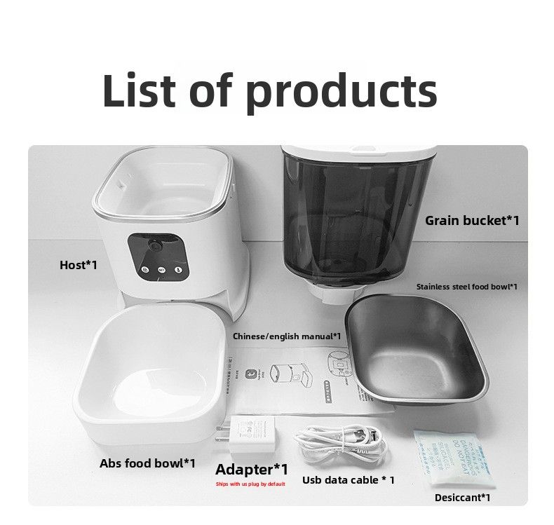 6L Large Capacity Automatic Pet Feeder With Timer, Button, And WiFi - Suitable For Cats And Dogs_voghion.com