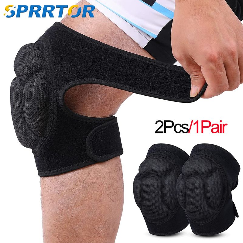 1pair Sports Anti-collision Sponge Knee Pads Football Basketball Fiess Roller Skating Protective Gear Anti-fall_voghion.com