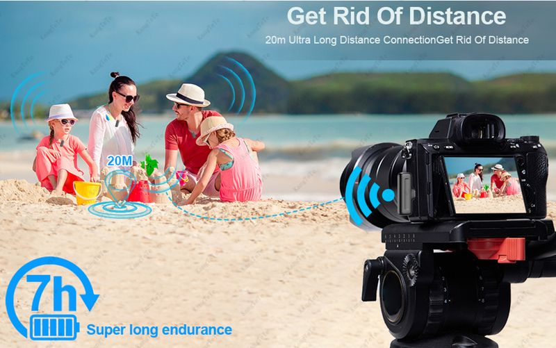 Mini Microphone d'enregistrement Audio et vidéo Portable sans fil Lavalier à réduction de bruit pour Iphone Android avec boîte de chargement_voghion.com