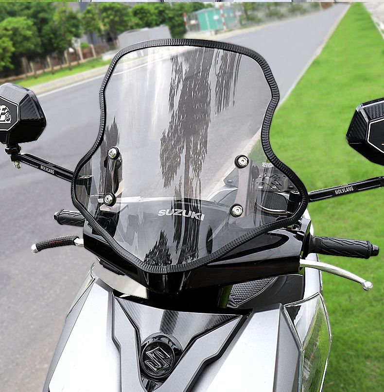 Universal Edge Suzuki UY Honda NS125la Motorcycle Windshield Protection Decorative Strip Black_voghion.com