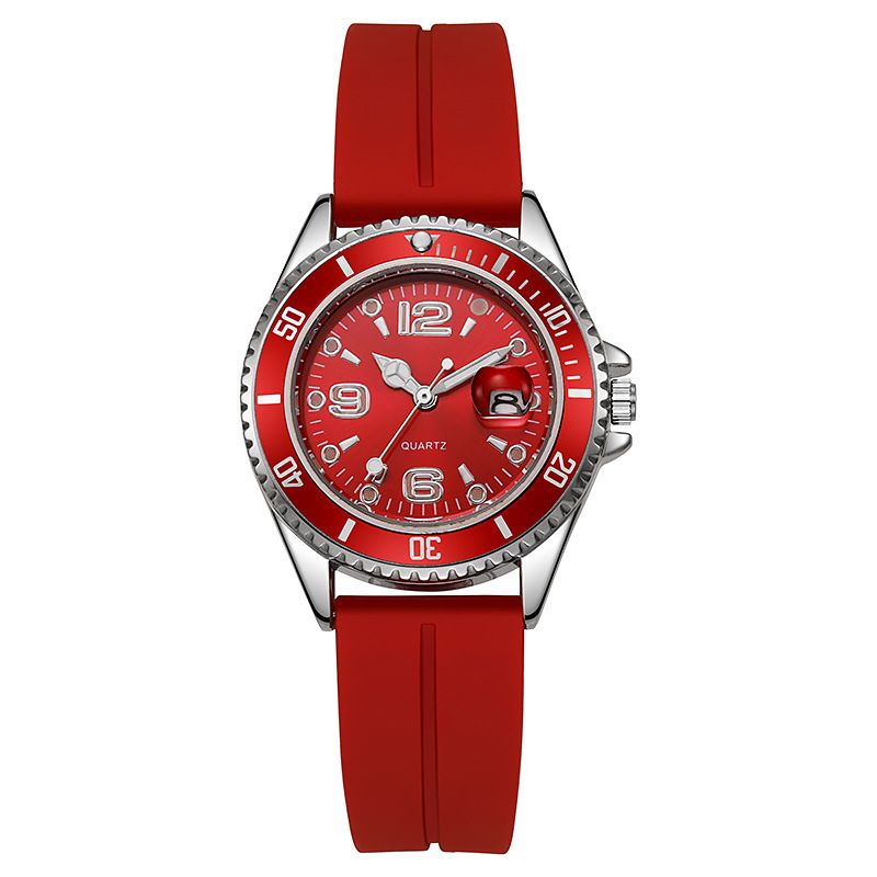 Couple Fashion Sports Green Water Ghost Leisure Silicone Student Quartz Watch Life Waterproof_voghion.com