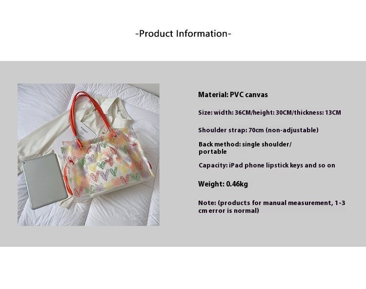 Sac à bandoulière transparent pour femme, sacoche tendance à bandoulière simple, diagonale, pour la plage, nouvelle collection 2024_voghion.com