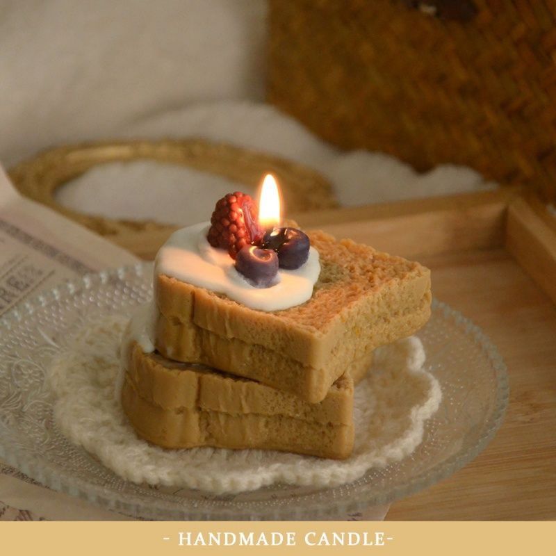 Toast Cake Duftkerze Himbeere Nische High-End für Frauen Geburtstag süße Souvenir Duft Geschenkbox_voghion.com