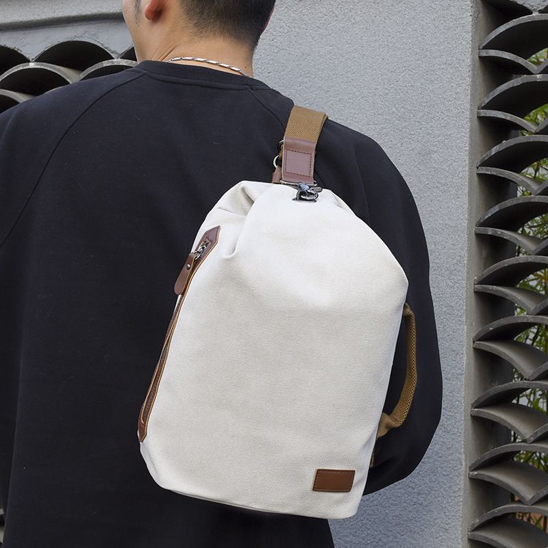 Canvas Bag Men's And Women's Large-capacity Japanese Retro Messenger Bag Multi-functional Fashion Shoulder Bag Student Backpack Satchel_voghion.com