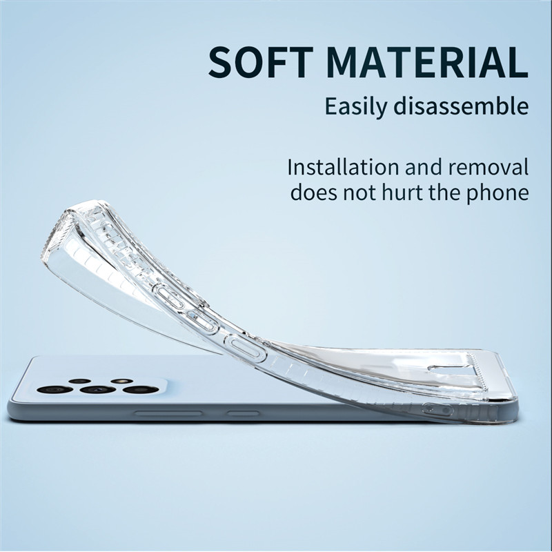 Transparent Card Bag Holder Clear Phone Case For Samsung Galaxy S21 S22 S23 Plus Note8 Note9 Note10 Note20 Ultra Soft TPU Shockproof Back Cover_voghion.com