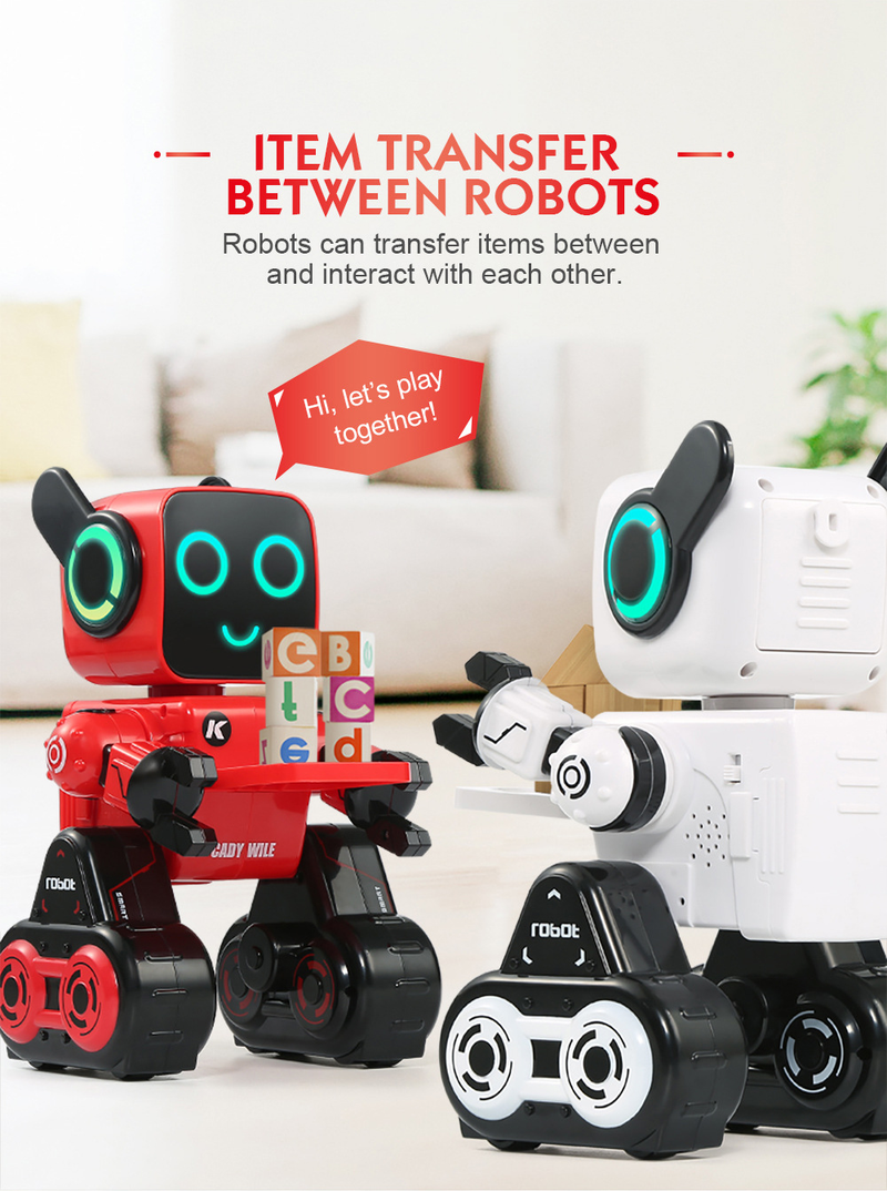 Robot RC Robot telecomandato intelligente per bambini R4 Macchina per cantare e ballare Programmazione per raccontare storie_voghion.com