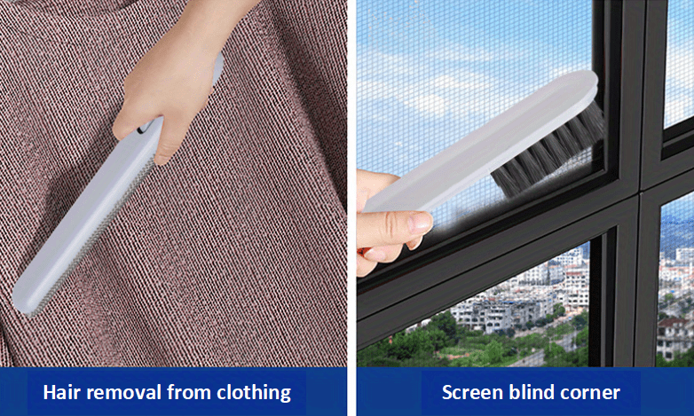 1pc 3 In 1 Non Disassembly Screen Window Brush Household Glass Wiping Tool Dual Purpose Dry Wet Screen Mesh Brush Cleaning Scraper_voghion.com