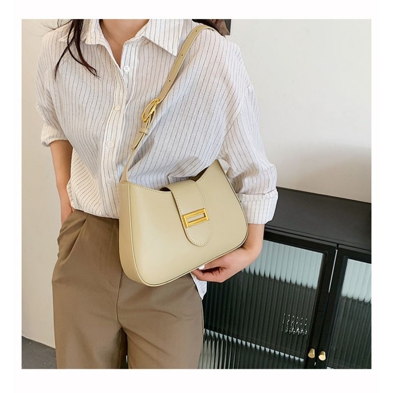 Elegante borsa a tracolla Hobo da donna, classica, piccola, in stile profumato, versatile borsa a mano autunno inverno_voghion.com