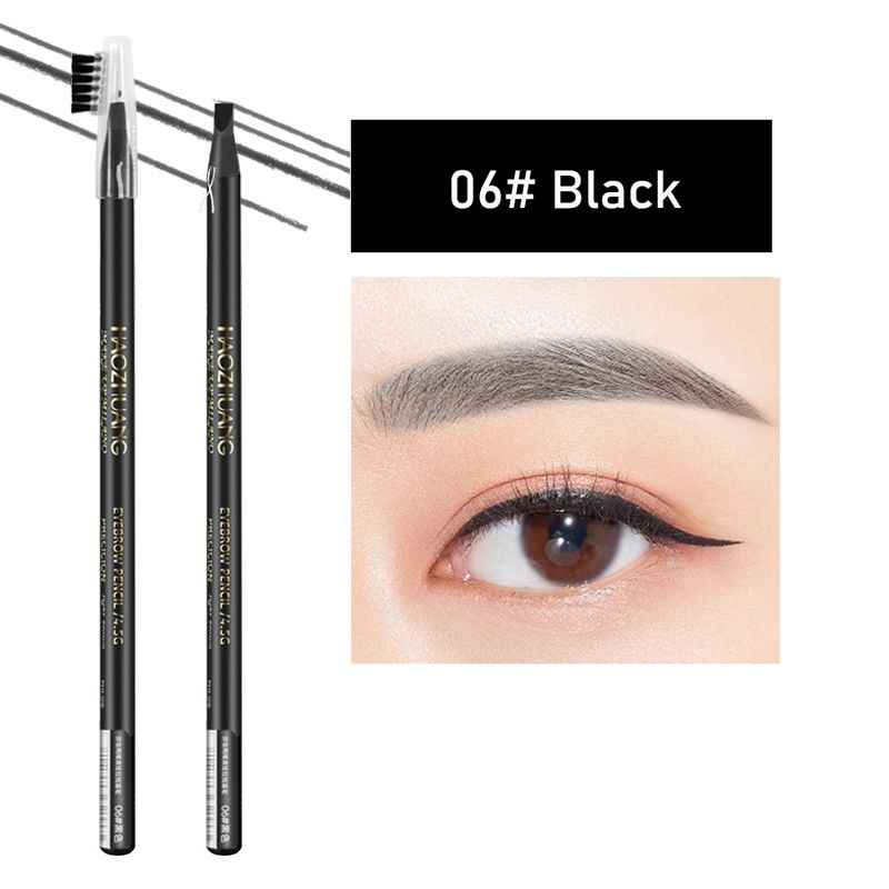 HAOZHUANG 8 Colors Pull Line Eyebrow Pencils With Soft Brush Waterproof Long Lasting Permanent Makeup Tattoo Accessories_voghion.com